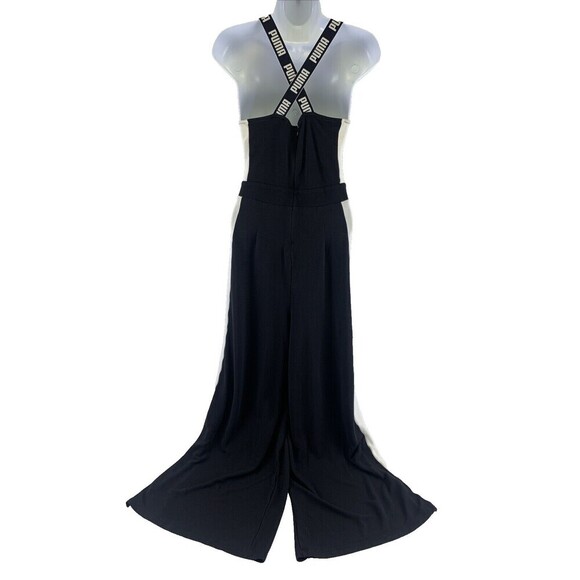 Puma Archive T7 Overall Jumpsuit Wide Leg Black White Tank Scoop Women Small - Picture 9 of 15